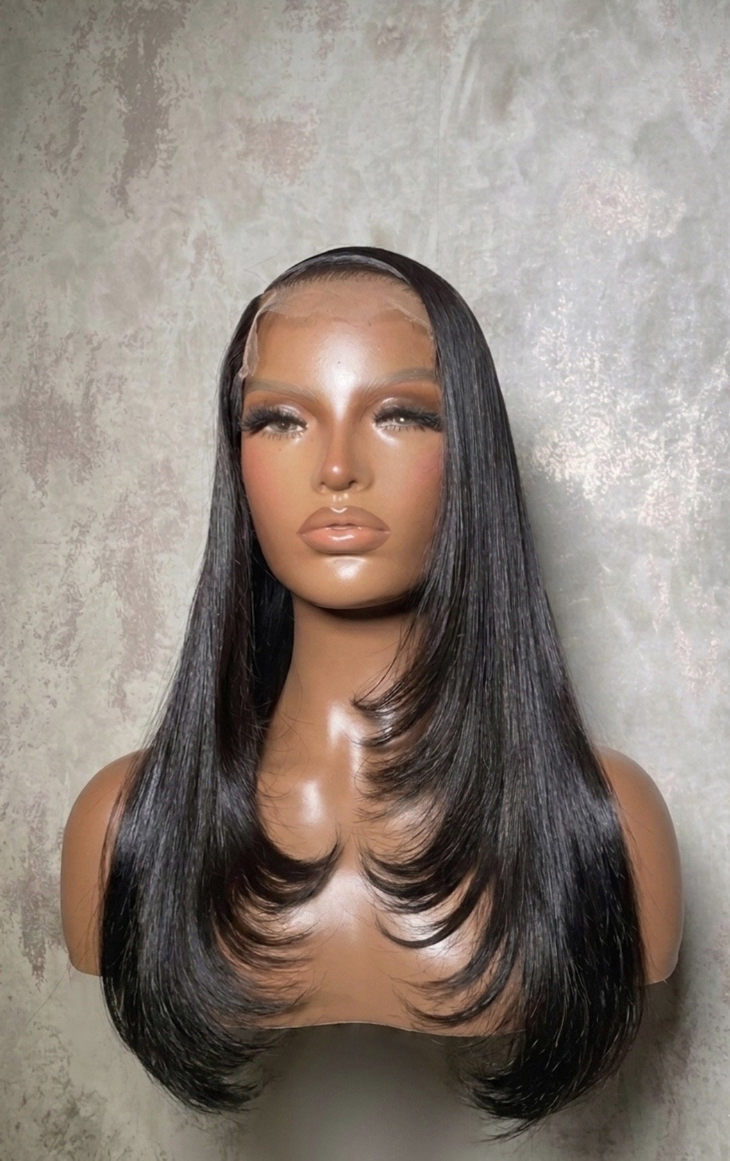 Bossladyluxuryhairs-Layered cut bonestraight -image-1